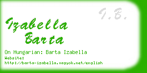 izabella barta business card